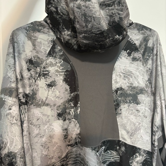 Men’s Columbia Super Terminal Tackle Vent Hoodie|XL| Cool Grey Deepwaters Camo - Picture 8 of 16